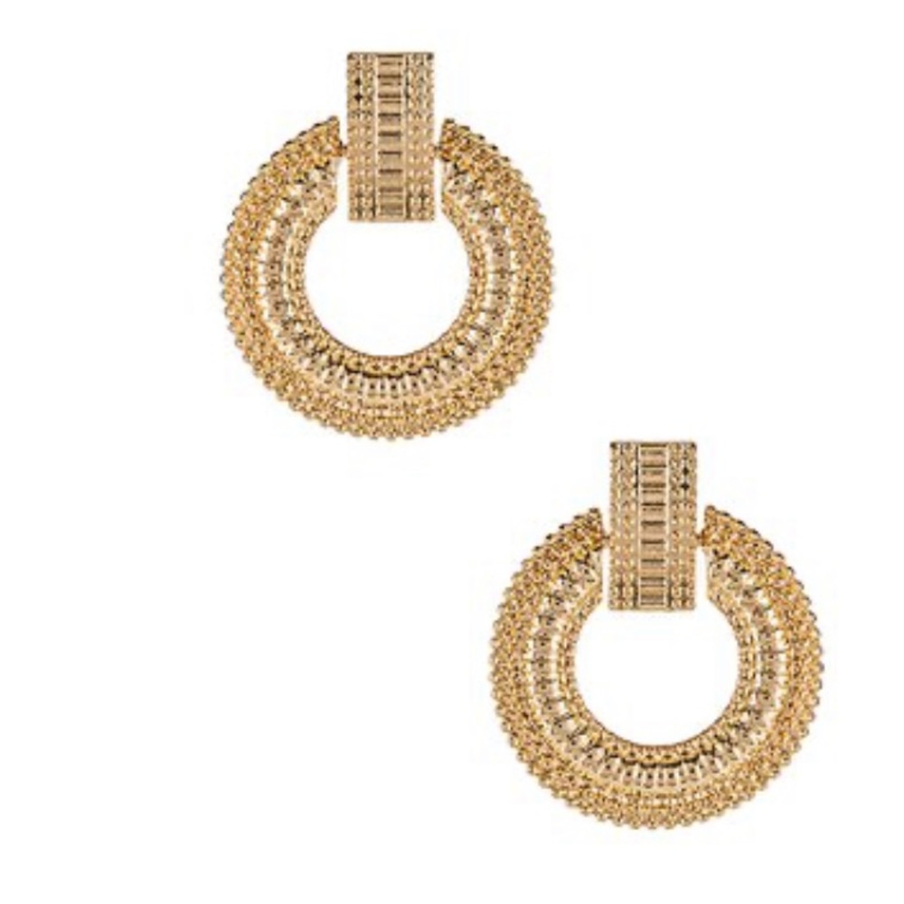 8 Other Reasons Gemma Chunky Gold Earrings NWOT